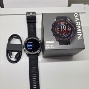 Garmin Fenix 6X Black Smartwatch with Charger